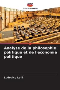 Analyse de la philosophie politique et de l'économie politique