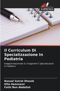 Il Curriculum Di Specializzazione In Pediatria