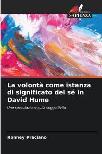 La volontà come istanza di significato del sé in David Hume