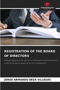 Registration of the Board of Directors