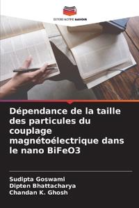 Dépendance de la taille des particules du couplage magnétoélectrique dans le nano BiFeO3