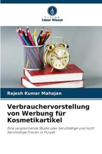 Verbrauchervorstellung von Werbung für Kosmetikartikel