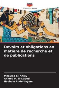 Devoirs et obligations en matière de recherche et de publications