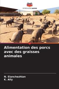 Alimentation des porcs avec des graisses animales