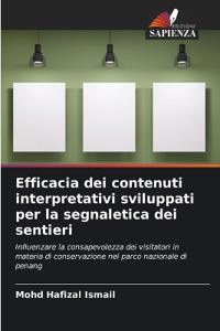 Efficacia dei contenuti interpretativi sviluppati per la segnaletica dei sentieri