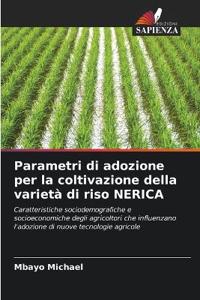Parametri di adozione per la coltivazione della varietà di riso NERICA
