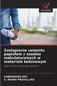 Zastapienie cementu popiolem z osadów makulaturowych w materiale betonowym