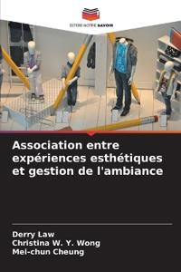 Association entre expériences esthétiques et gestion de l'ambiance
