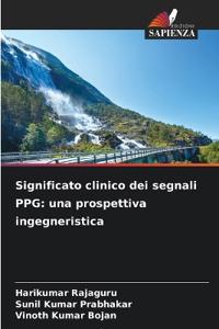 Significato clinico dei segnali PPG