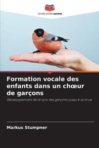 Formation vocale des enfants dans un choeur de garçons