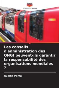 Les conseils d'administration des ONGI peuvent-ils garantir la responsabilité des organisations mondiales ?