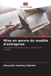 Mise en oeuvre du modèle d'entreprise