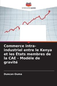 Commerce intra-industriel entre le Kenya et les États membres de la CAE - Modèle de gravité