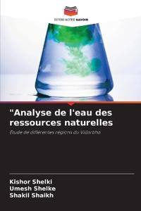 "Analyse de l'eau des ressources naturelles