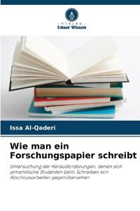 Wie man ein Forschungspapier schreibt