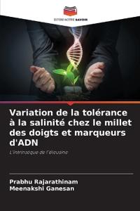 Variation de la tolérance à la salinité chez le millet des doigts et marqueurs d'ADN