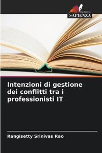 Intenzioni di gestione dei conflitti tra i professionisti IT