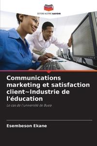 Communications marketing et satisfaction client Industrie de l'éducation