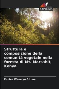 Struttura e composizione della comunità vegetale nella foresta di Mt. Marsabit, Kenya