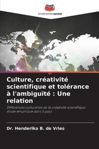 Culture, créativité scientifique et tolérance à l'ambiguïté