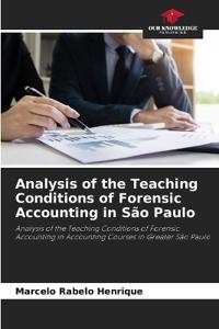 Analysis of the Teaching Conditions of Forensic Accounting in São Paulo