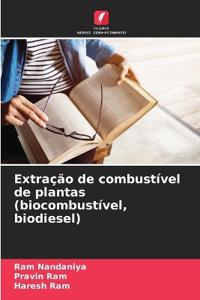 Extração de combustível de plantas (biocombustível, biodiesel)