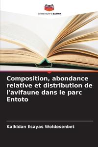 Composition, abondance relative et distribution de l'avifaune dans le parc Entoto