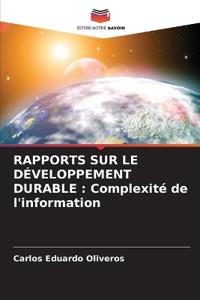 Rapports Sur Le Développement Durable