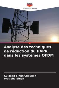 Analyse des techniques de réduction du PAPR dans les systèmes OFDM