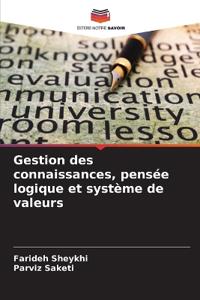 Gestion des connaissances, pensée logique et système de valeurs