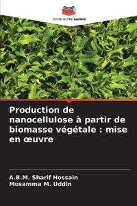 Production de nanocellulose à partir de biomasse végétale