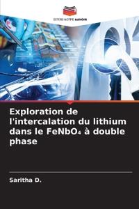 Exploration de l'intercalation du lithium dans le FeNbO4 à double phase