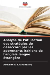 Analyse de l'utilisation des stratégies de désaccord par les apprenants irakiens de l'anglais langue étrangère
