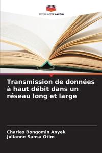 Transmission de données à haut débit dans un réseau long et large