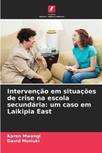 Intervenção em situações de crise na escola secundária