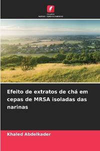 Efeito de extratos de chá em cepas de MRSA isoladas das narinas