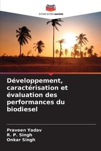 Développement, caractérisation et évaluation des performances du biodiesel