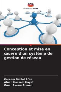 Conception et mise en oeuvre d'un système de gestion de réseau