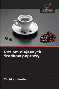 Poziom niejasnych srodków poprawy