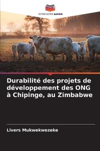 Durabilité des projets de développement des ONG à Chipinge, au Zimbabwe
