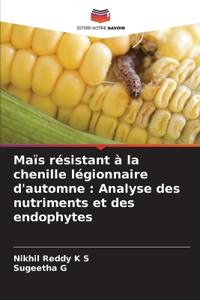 Maïs résistant à la chenille légionnaire d'automne