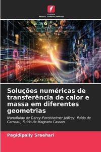 Soluções numéricas de transferência de calor e massa em diferentes geometrias