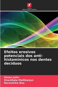 Efeitos erosivos potenciais dos anti-histamínicos nos dentes decíduos