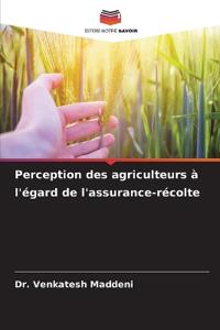 Perception des agriculteurs à l'égard de l'assurance-récolte