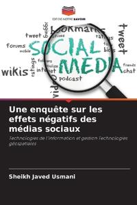 Une enquête sur les effets négatifs des médias sociaux