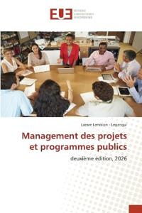 Management des projets et programmes publics