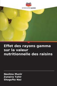 Effet des rayons gamma sur la valeur nutritionnelle des raisins