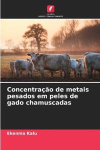 Concentração de metais pesados em peles de gado chamuscadas