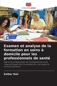 Examen et analyse de la formation en soins à domicile pour les professionnels de santé