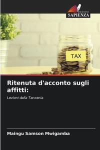 Ritenuta d'acconto sugli affitti